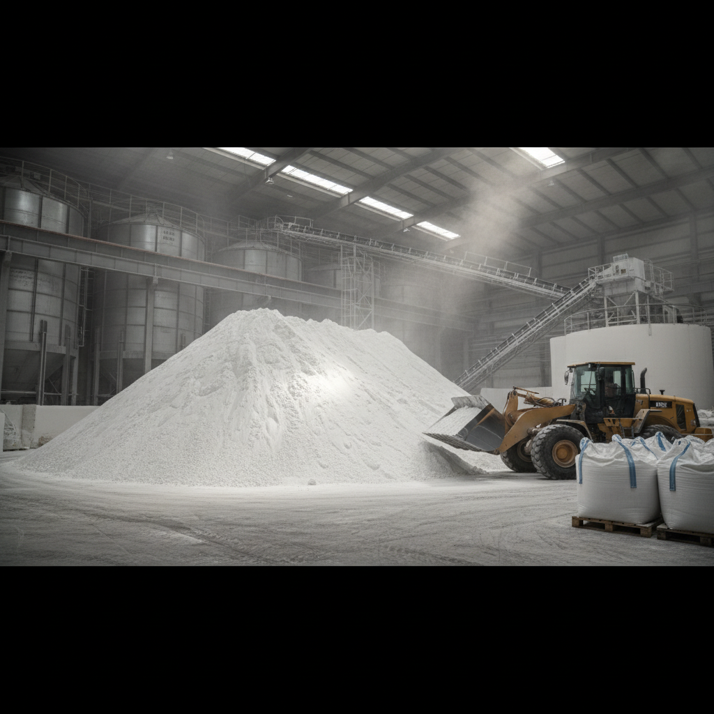 Bulk Calcium Carbonate Powder For Plastics And Rubber Manufacturing