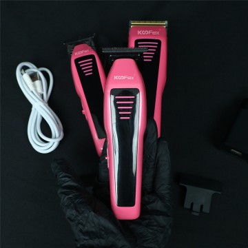 KooFex KF-6411 Adjustable Cordless Professional DLC Blade 8000RPM Trimmer Barber Electric Hair Clippers