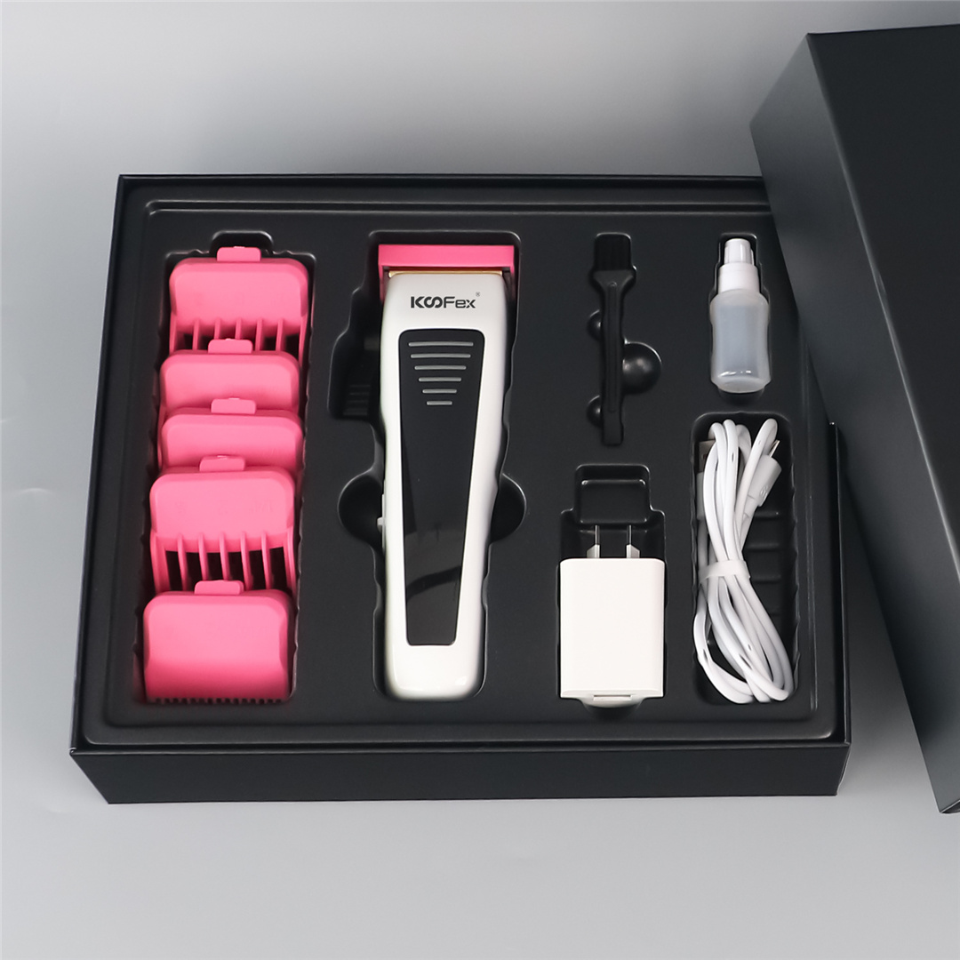 KooFex KF-6410 ODMOEM New DLC Blade High Speed 8500RPM Cordless Barber Hair Clipper (9)