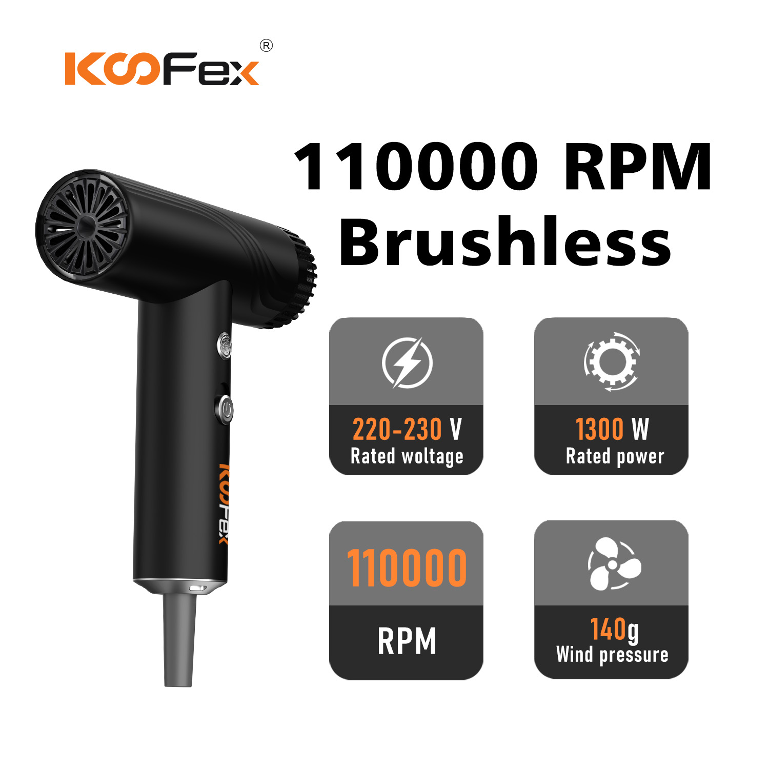 KooFex KF-8400 Brushless High-Speed Mini Hair Dryer 1600W with Accessories (3).jpg