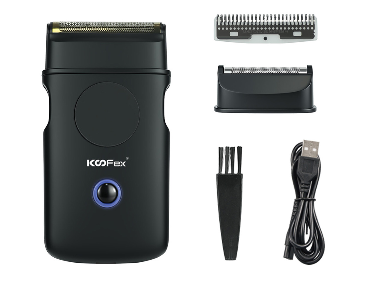 The KooFex KF-6412 Mini Foil Shaver is a premium cordless grooming tool engineered for precision (6)