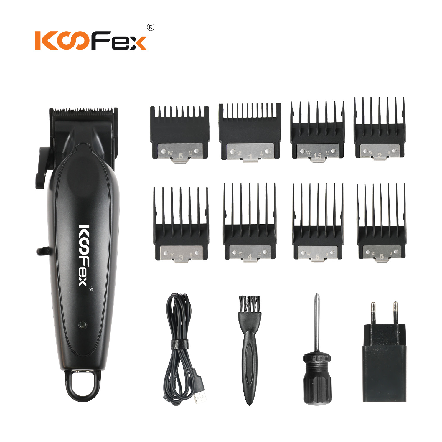 Koofex KF-6245 All Metal Cutting Machine DLC Blade 6500rpm Brushless Motor Hair Clipper (4)