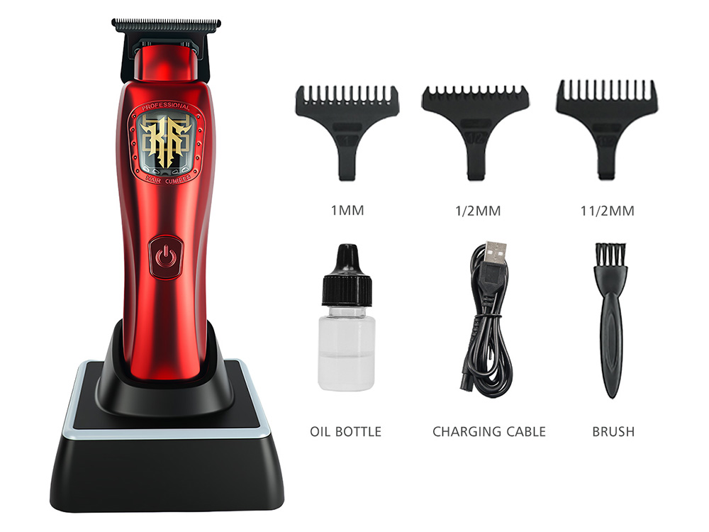 Koofex KF-6609 Vector Motor Professional DLC Blade 2000mAh Barber Hair Trimmer (4)