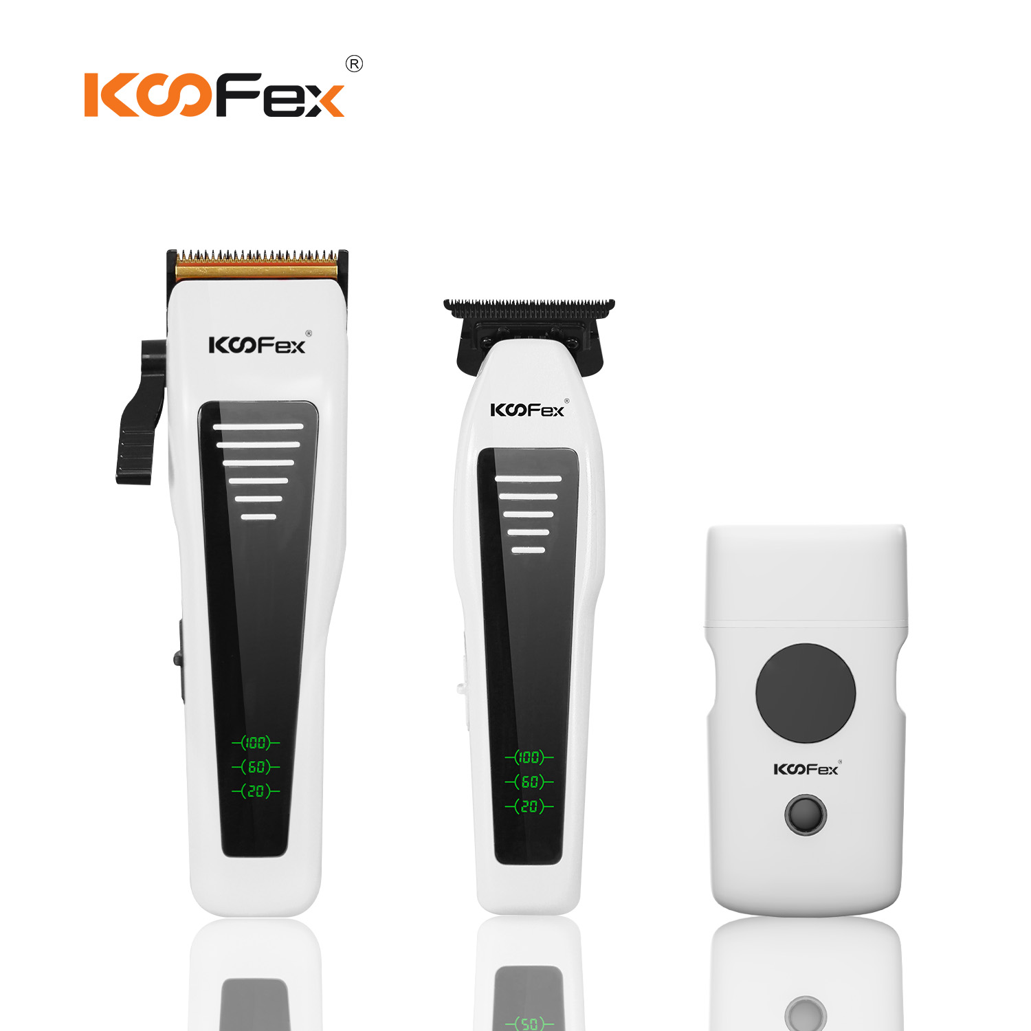 KooFex KF-A03 3-In-1 High-speed Cordless Hair Cutting Clippers Men Electric Hair Clipper Combo