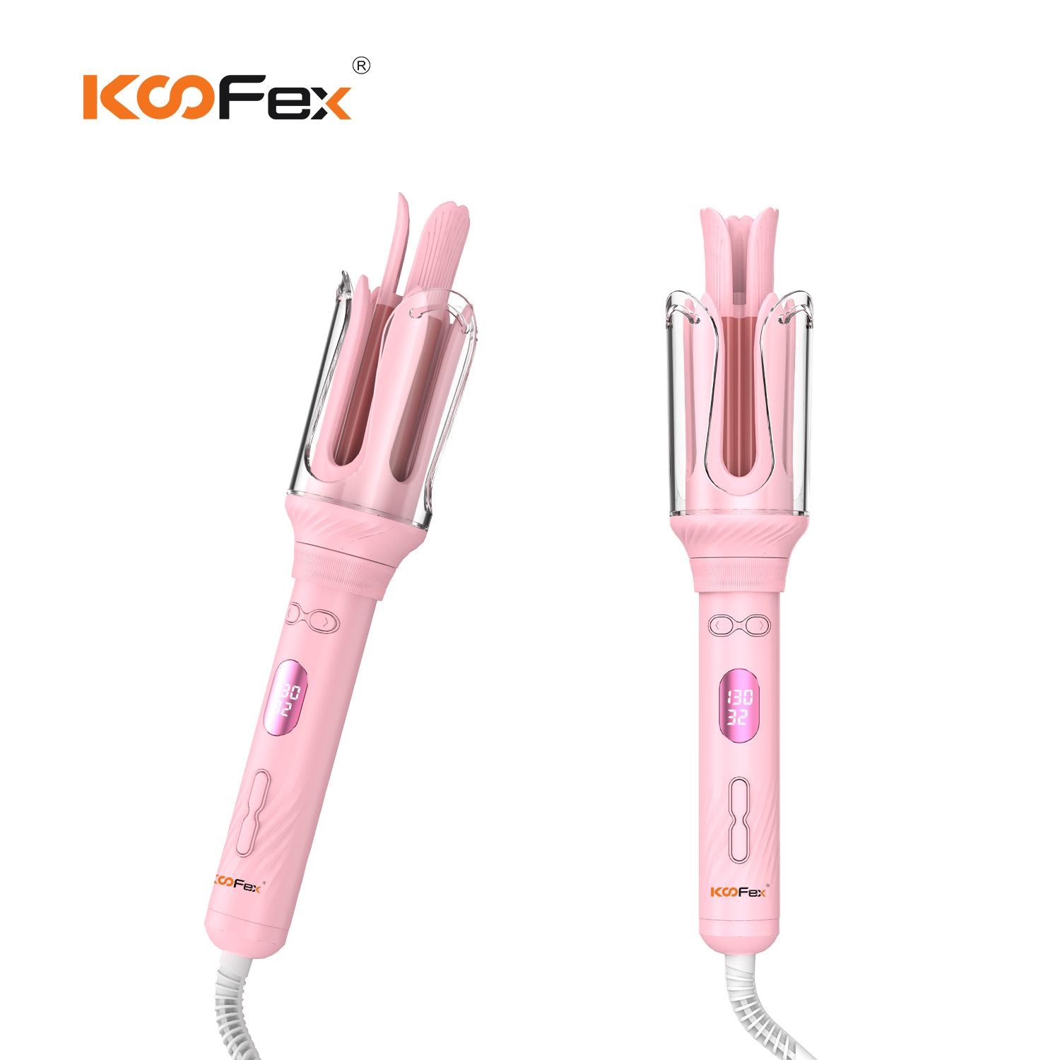 KooFex KF-2078 12-level Temperature Adjustment PTC Heating Ceramic Coating Automatic Curling Iron