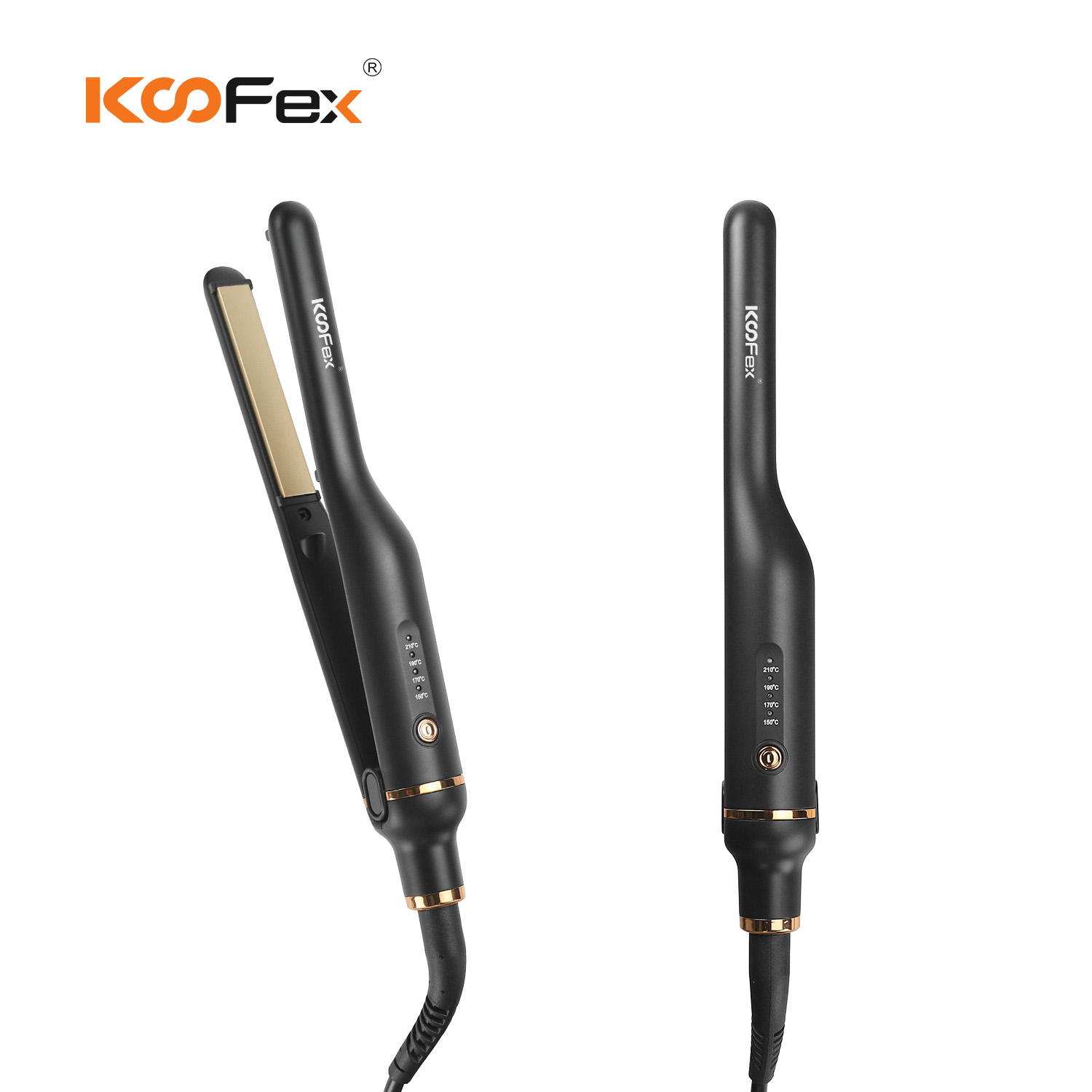 KooFex KF-9206 4 level Temperature Ceramic PTC Heating Professional Mini Hair Straightener for Men