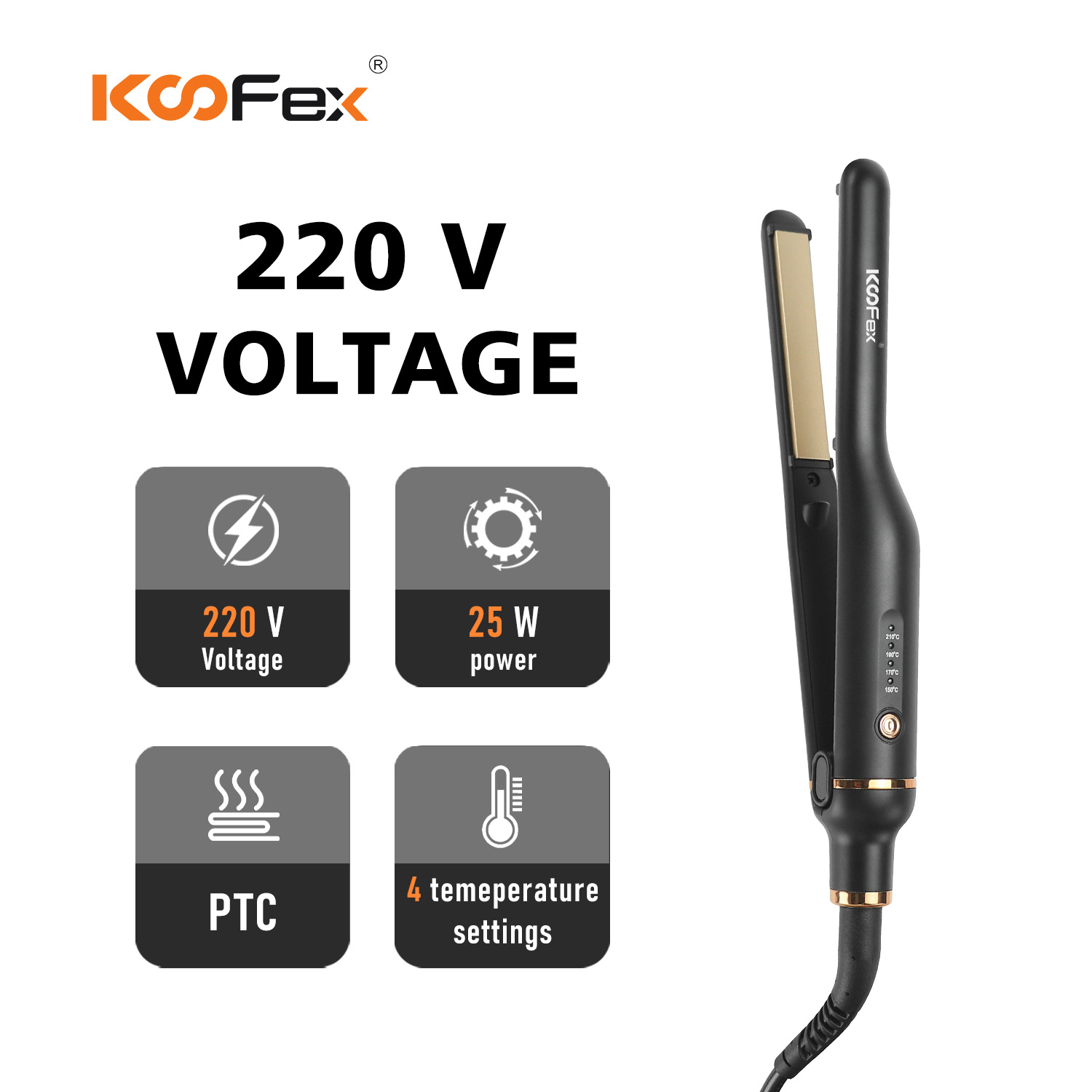 KooFex KF-9206 4 level Temperature Ceramic...