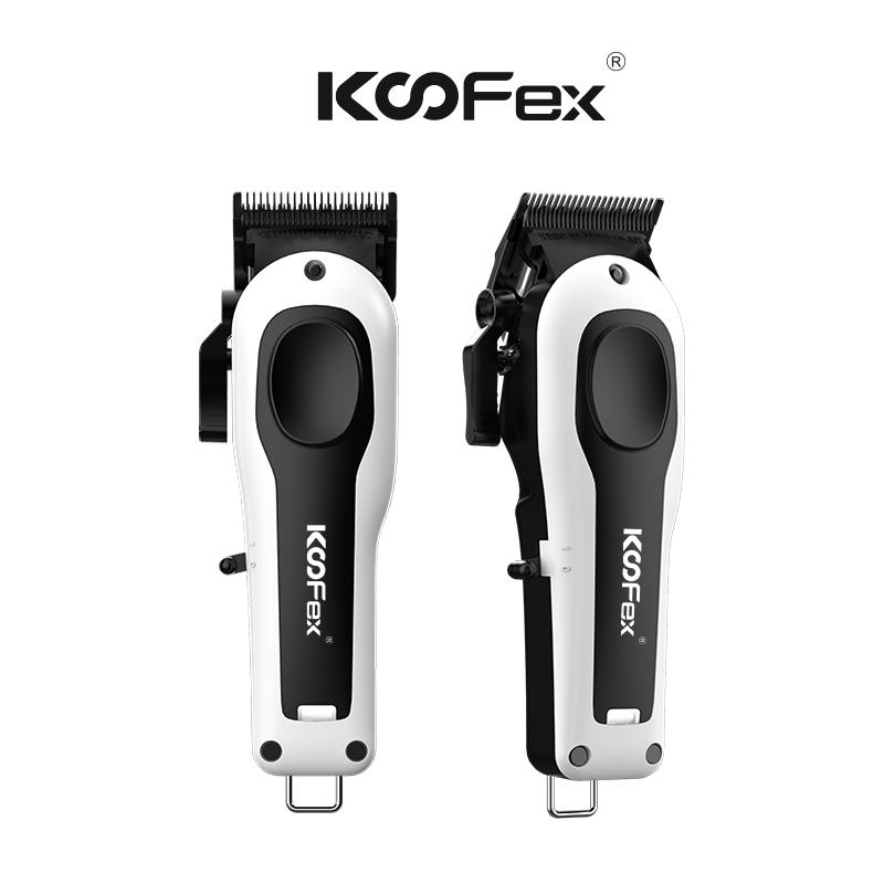 KooFex KF-6460 komplekt OEM/ODM 4-tunnine tööaeg Echo Blade kiire mootor 7800 p/min juukselõikusmasin