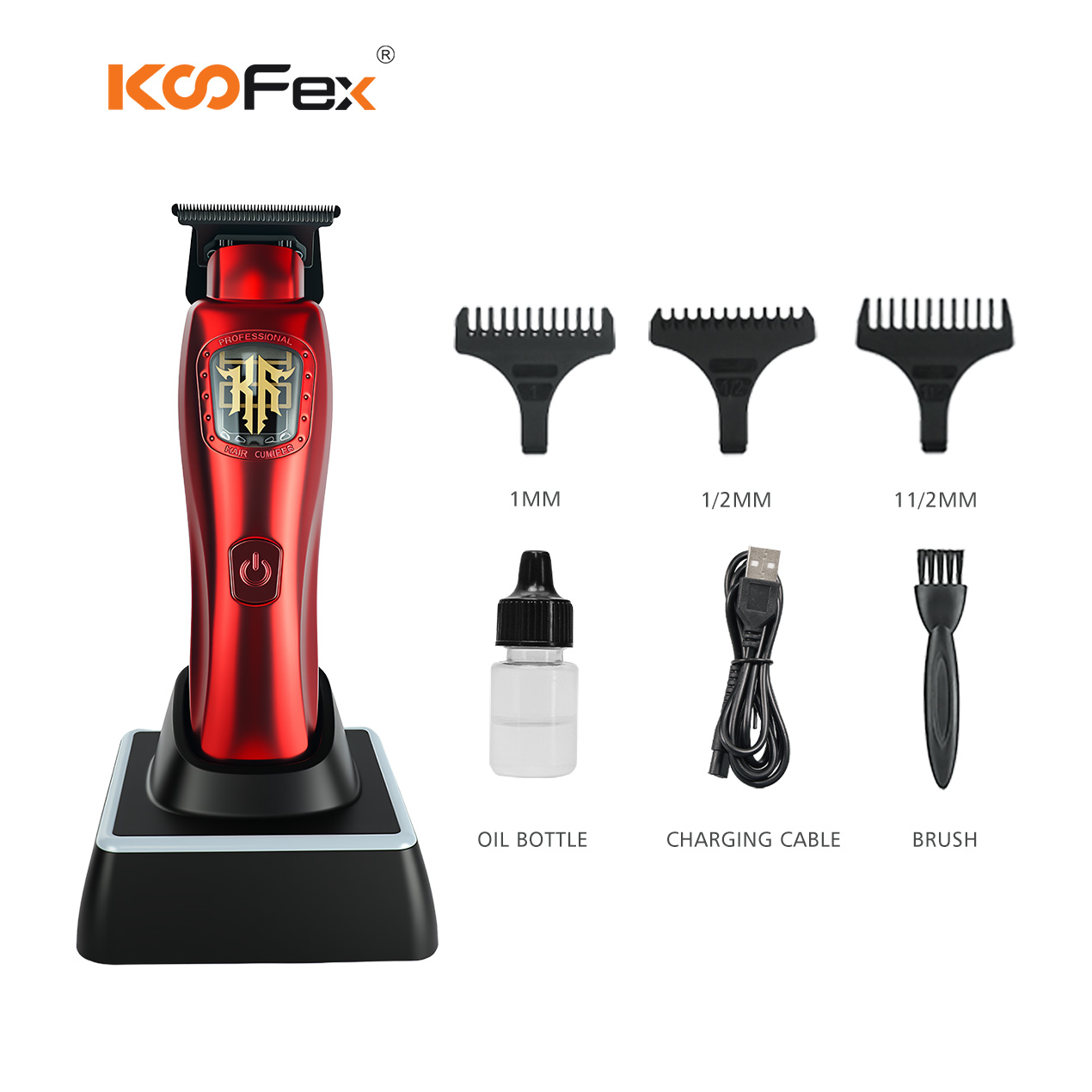KooFex KF-6609 Pro Hair Trimmer with Metal Dock & Magnetic Levitation Motor