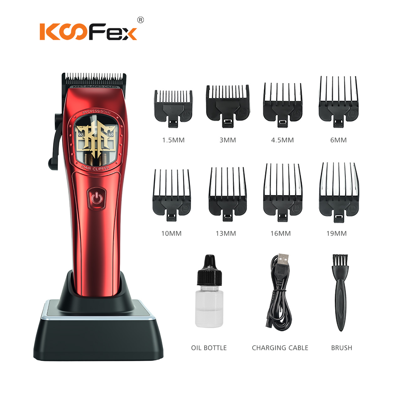 KooFex KF-6608 10000RPM Magnetic Levitation Professional Hair Clipper