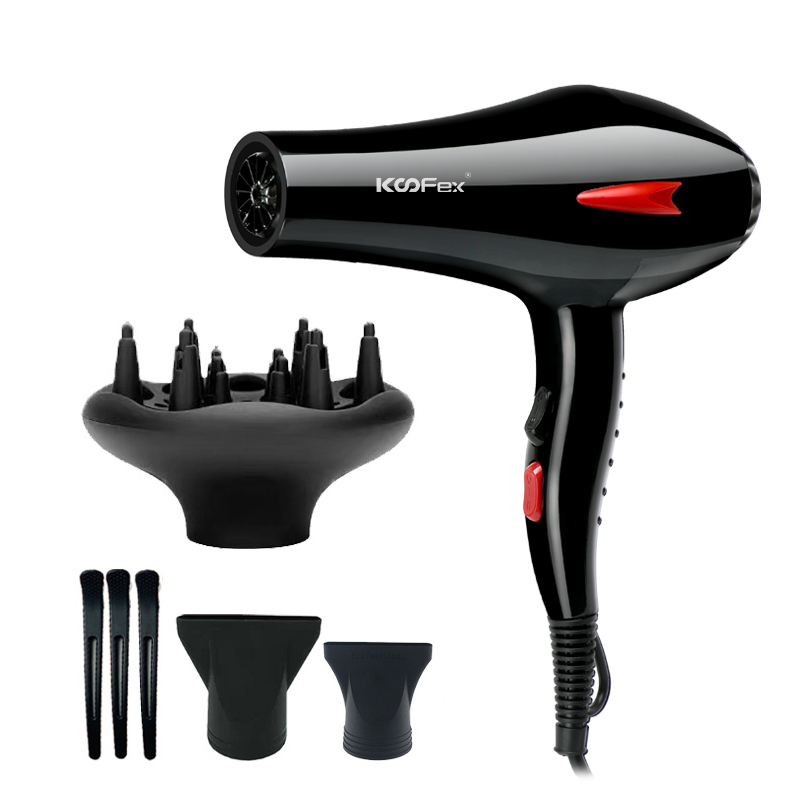 Factory source Bathroom Hair Dryer -
KooFex Hot Selling Professional Light Weight Low Noise Hair Blow Dryer Salon Hair Dryer - KooFex