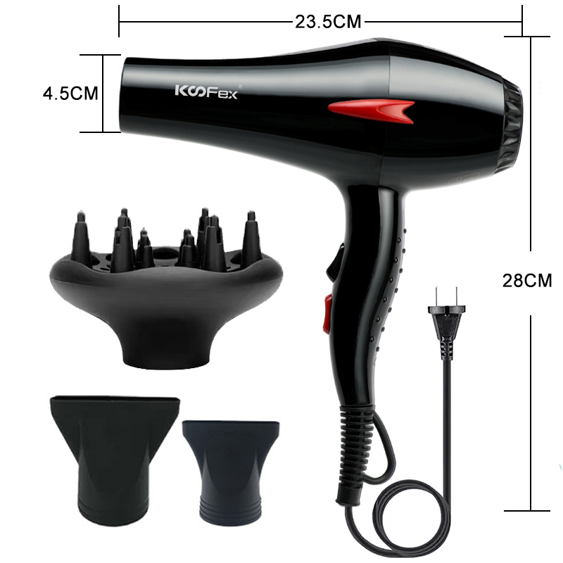 Factory source Bathroom Hair Dryer -
KooFex Hot Selling Professional Light Weight Low Noise Hair Blow Dryer Salon Hair Dryer - KooFex