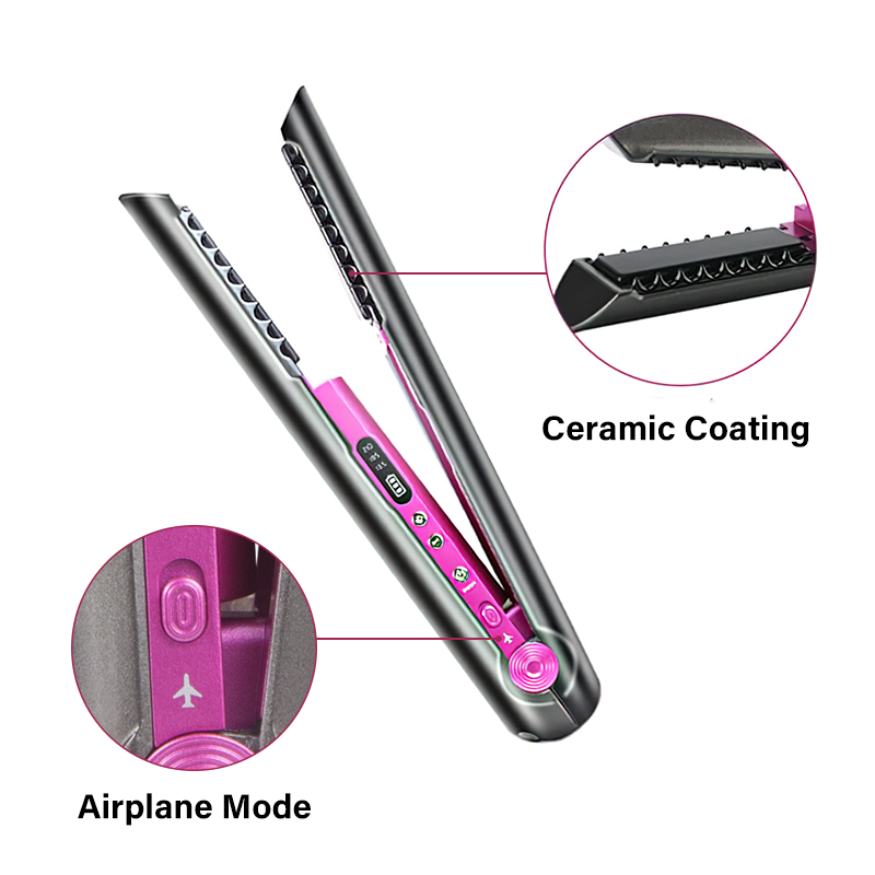 8 Year Exporter Curler And Straightener Set -
KooFex Hair Straightener Wireless Mini Flat Iron Strap On Airplane Travel Hair Straightener - KooFex