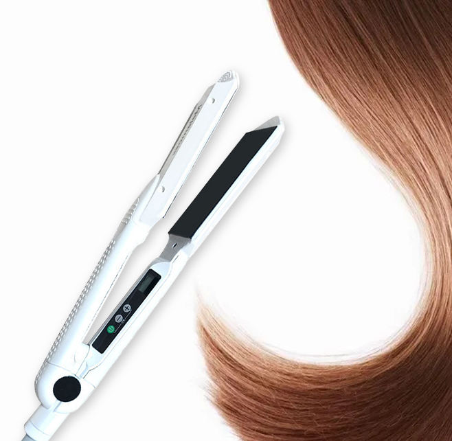KooFex Pink Mini Travel Home Flat Iron Portable 2 in 1 Curler Straightener