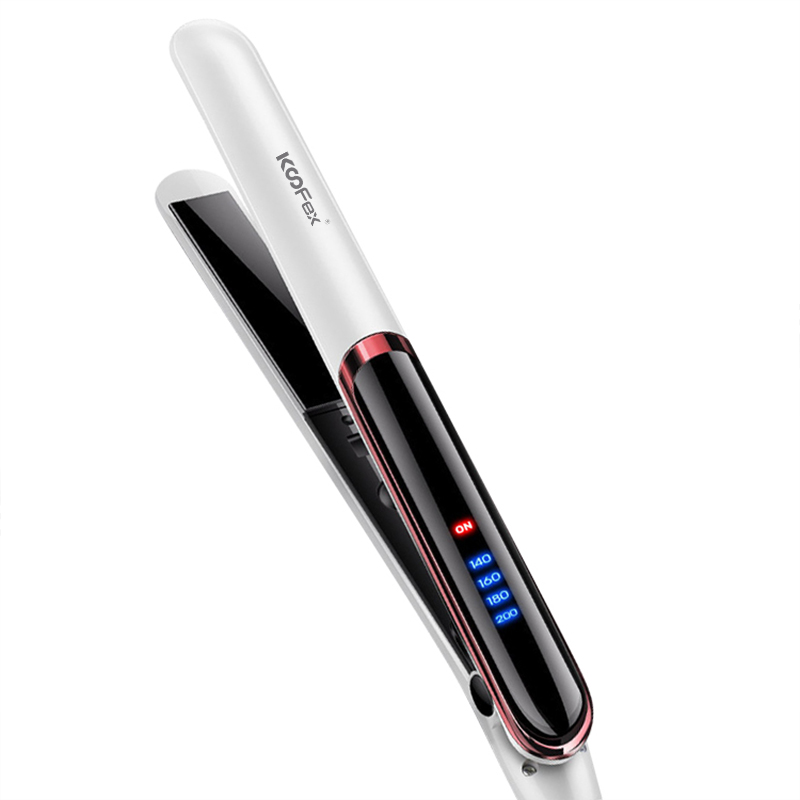 High Quality for Hair Straightener Set -
KooFex New Style Custom LED Display Steam Hair Straightener Professional Titanium Flat Irons Hair Styling Straightener - KooFex