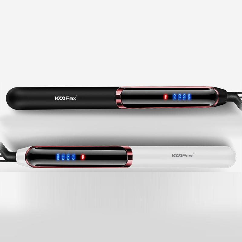 High Quality for Hair Straightener Set -
KooFex New Style Custom LED Display Steam Hair Straightener Professional Titanium Flat Irons Hair Styling Straightener - KooFex