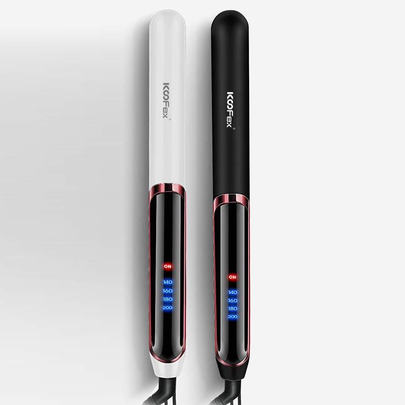 High Quality for Hair Straightener Set -
KooFex New Style Custom LED Display Steam Hair Straightener Professional Titanium Flat Irons Hair Styling Straightener - KooFex