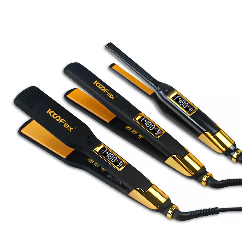 Hot New Products Planchas De Cabello Profesional -
 KooFex 250C/480F Professional Flat Iron Fashion Steam Ceramic Hair Straightener - KooFex