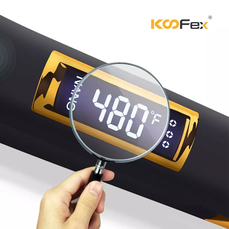 Factory Price Titanium Flat Irons -
KooFex 250C/480F Professional Flat Iron Fashion Steam Ceramic Hair Straightener - KooFex