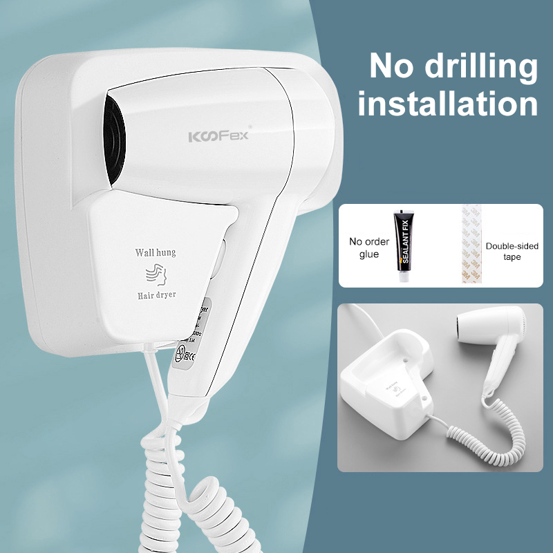 Factory Supply Curly Hair Dryer Diffuser -
OEM Hotel Professional Hair Dryer 1300W Wall Mounted Bathroom Hair Dryer - KooFex