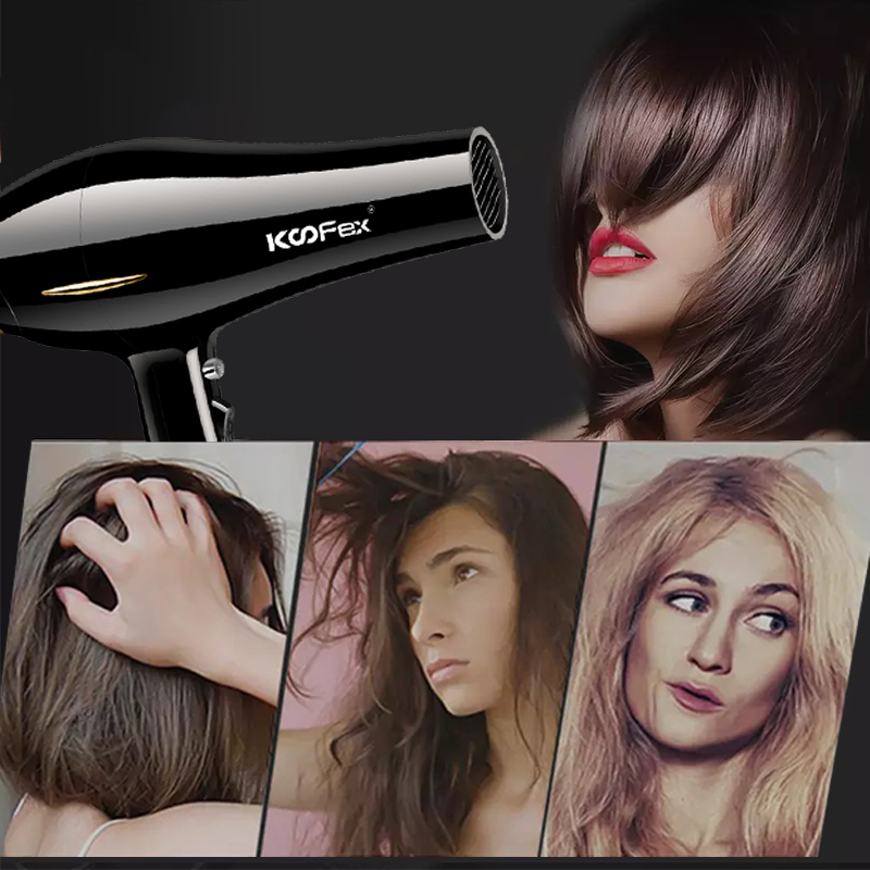 Special Price for Rechargable Hair Dryer -
KooFex Powerful AC Motor 2400W Hair Dryer Negative Ion Home Professional Salon Hair Dryer - KooFex