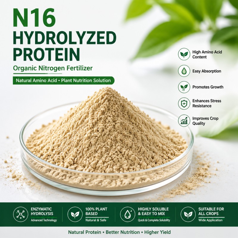 Proteina idrolizzata N16, biostimolante naturale aminoacidico