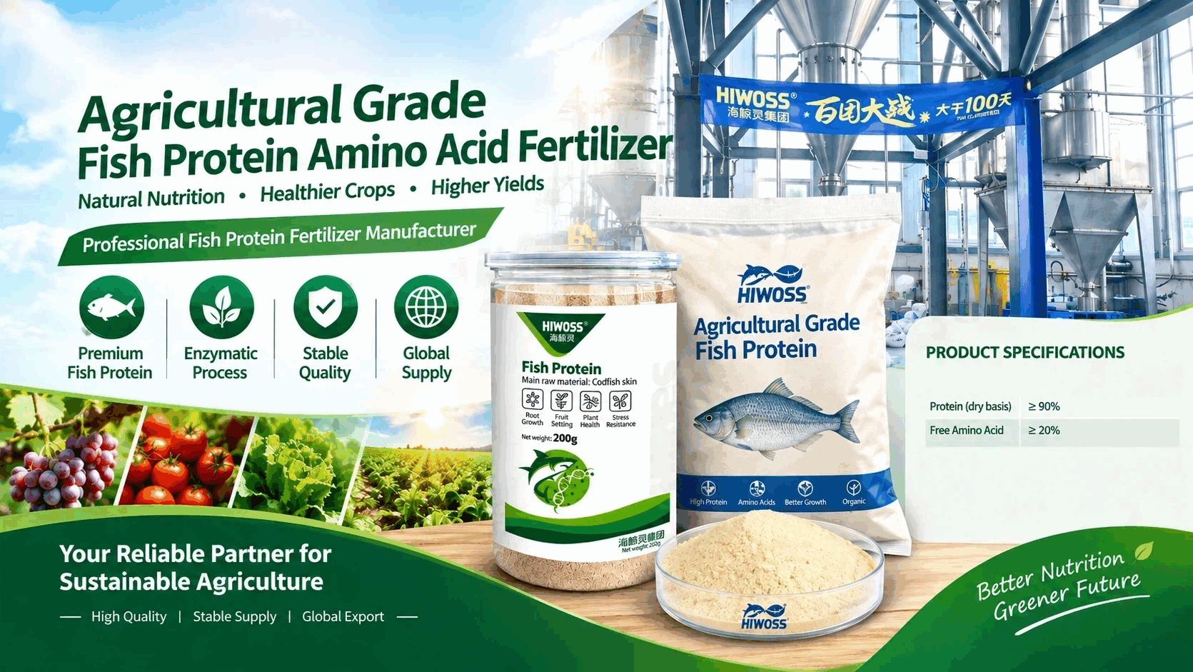 Agricultural Grade Fish Protein: A High-Value Ingredient for Modern Crop Nutrition