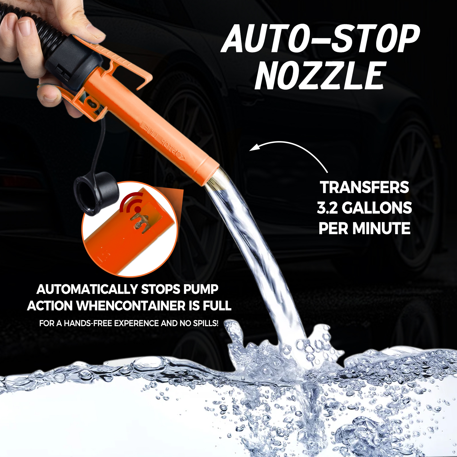 FN802A | Automatic Portable Battery and DC Powered Fuel Transfer Pump 03