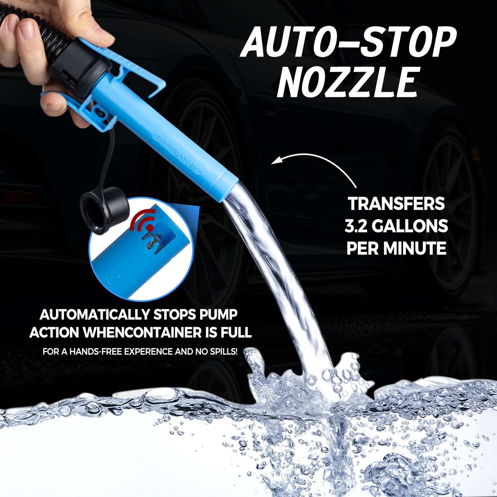 FN802A | Automatic Portable Battery and DC Powered Fuel Transfer Pump 04