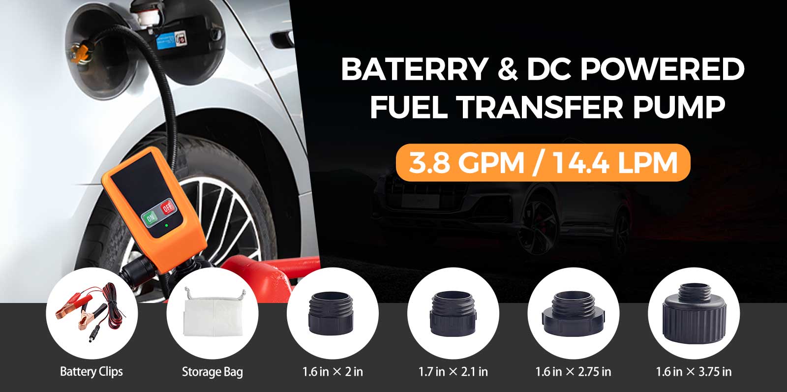 FN802A | Automatic Portable Battery and DC Powered Fuel Transfer Pump 08