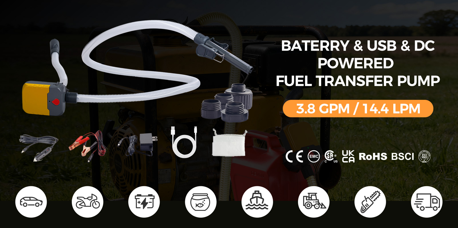 FN901CA | Portable Fuel Transfer Pump 06