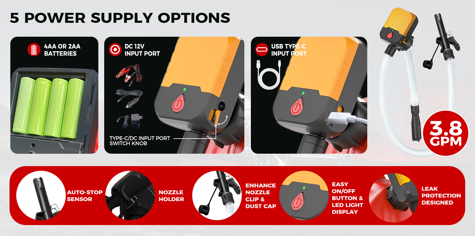 FN901CA | Portable Fuel Transfer Pump 02
