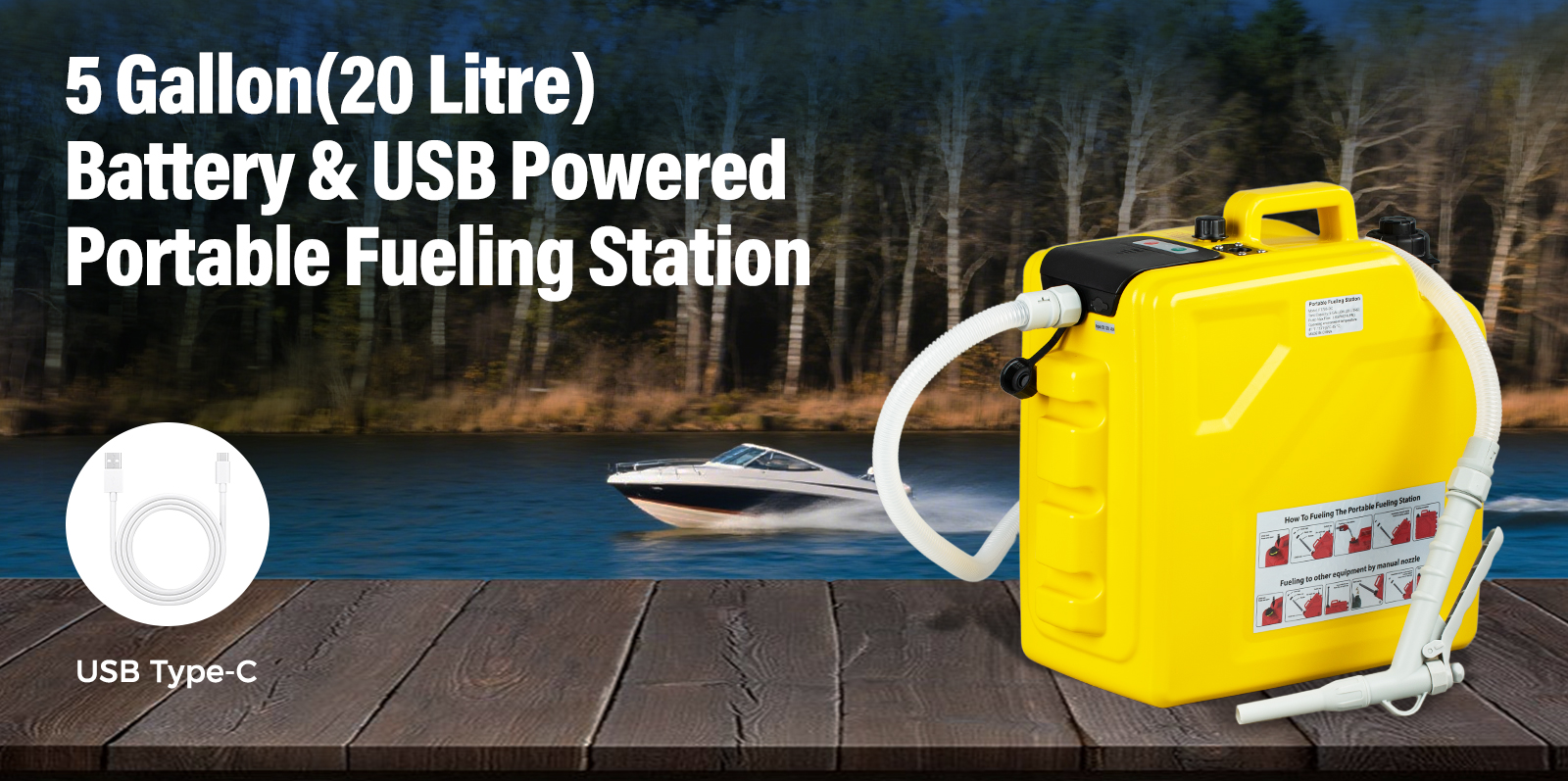 FT705 - USB | 5 Gallon(20 Litre) Battery & USB Powered Supply Portable Fueling Station detail 07