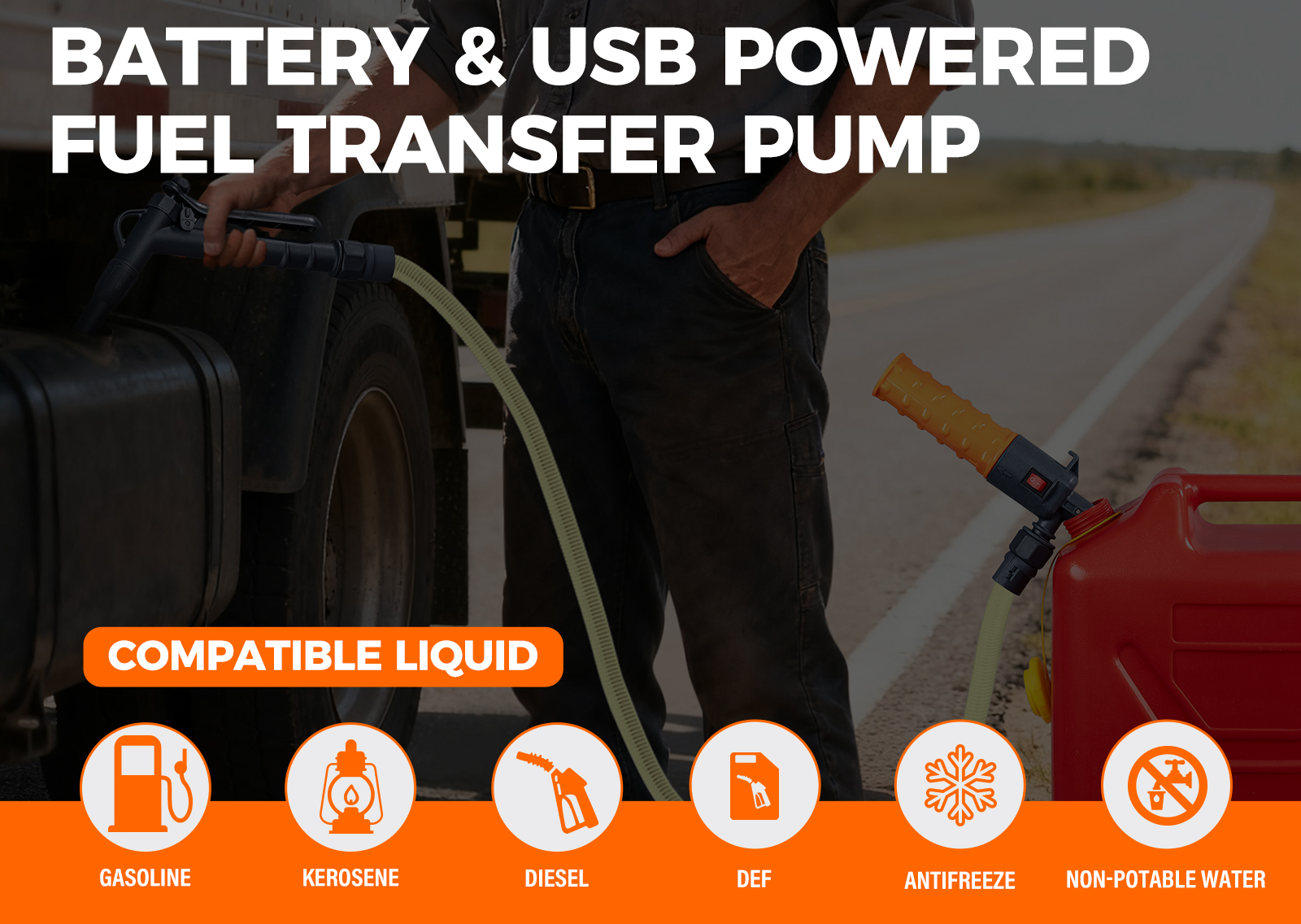 FN101CM-USB | Battery & USB Powered Fuel Transfer Pump 02