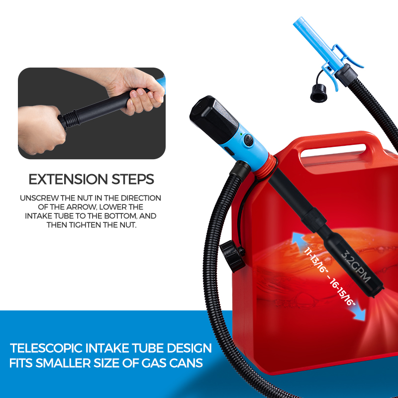 FN201A-USB | Battery Powered Telescopic Fuel Transfer Pump 08