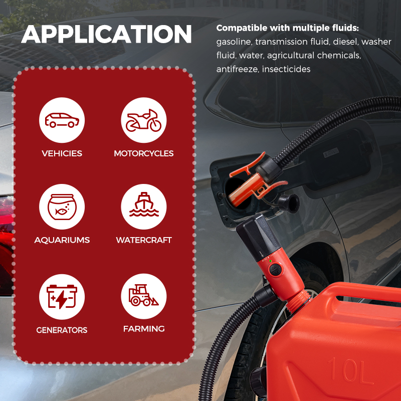 FN201A-USB | Battery Powered Telescopic Fuel Transfer Pump