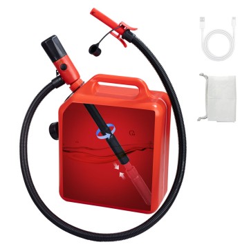 FN201A-USB | Battery Powered Telescopic Fuel Transfer Pump (Red)