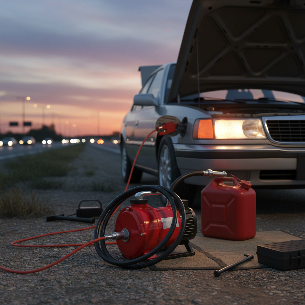 120v Fuel Transfer Pump For Emergency Roadside Refueling
