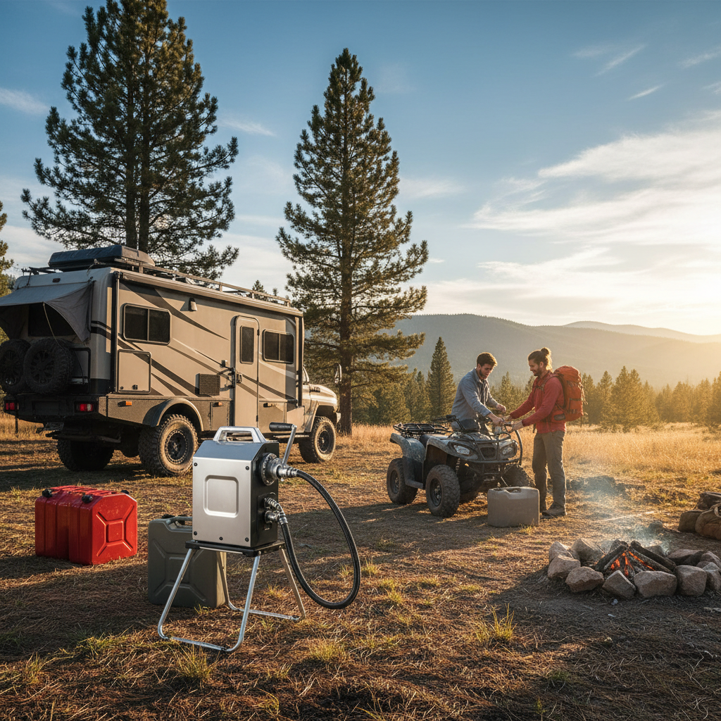 Gasoline Pump For Outdoor Camping And Rvs