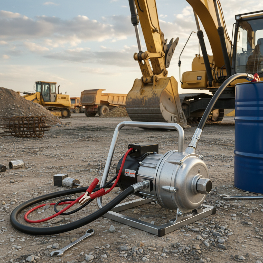 12v Gas Transfer Pump For Construction Site Equipment