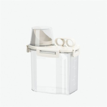 Airtight Rice Container with Locking Lid & Seal - High Clarity PP Food-Safe Storage Bin with Handle & Wide Mouth