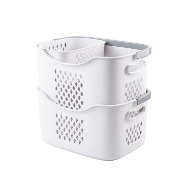 Laundry Basket with Dividers - Dual Compartment for Sock & Underwear Organization, Multiple Sizes