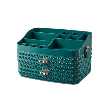 Viral-Designed Acrylic Makeup Organizer: Multi-Drawer Desktop Box, Small Size, Big Capacity