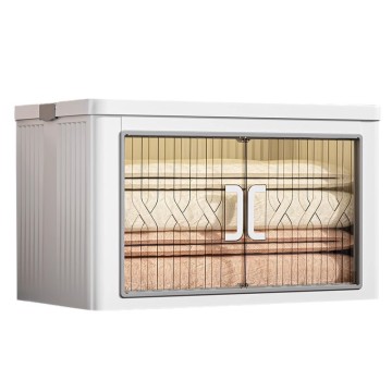 Plastic Storage Cabinets: Double-Door Foldable Organizer, Large Thick Storage Bins for Home & Clothing