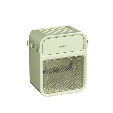 No-Drill Plastic Wall Cabinet with Adhesive for Bathroom