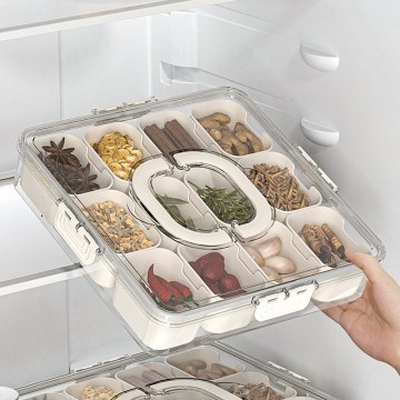 Food Grade Plastic Kitchen Spice Storage Containers with Lids
