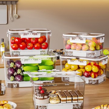 Plastic Fridge Containers: Clear, Large, for Outdoor & Multi-Scene Freshness