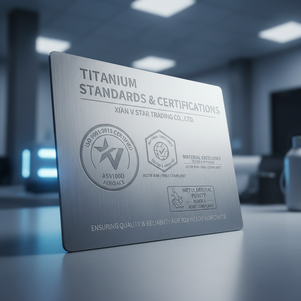 Normes et certifications du titane
