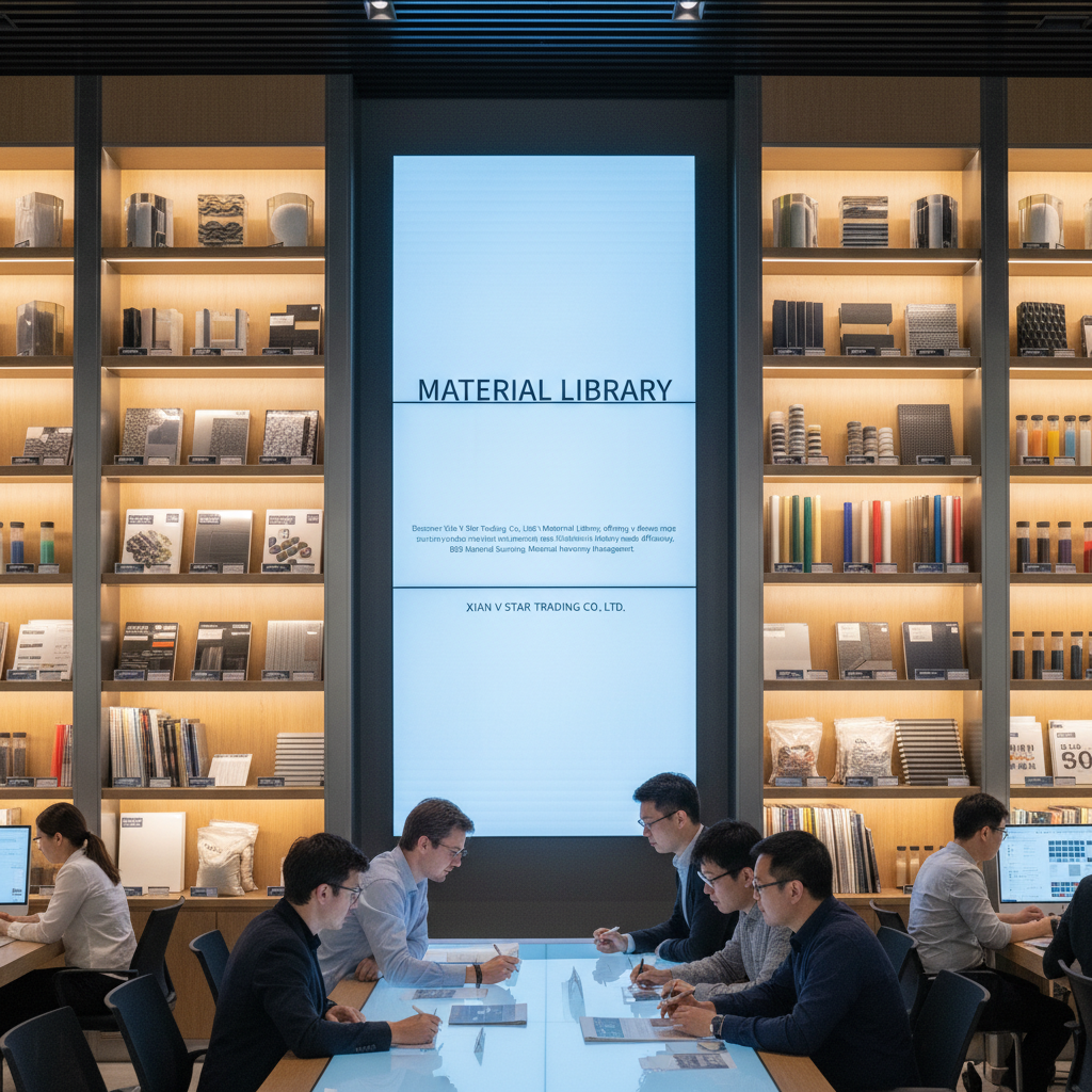 Bibliothèque de matériaux