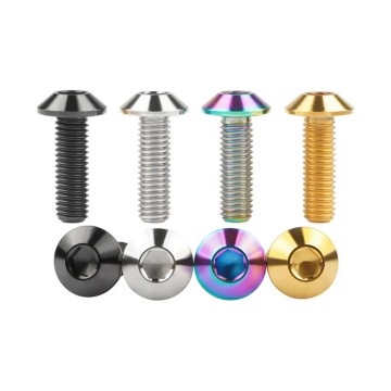 Titanium Dome Head Bolt with Low Profile Design for Aesthetic Fastening
